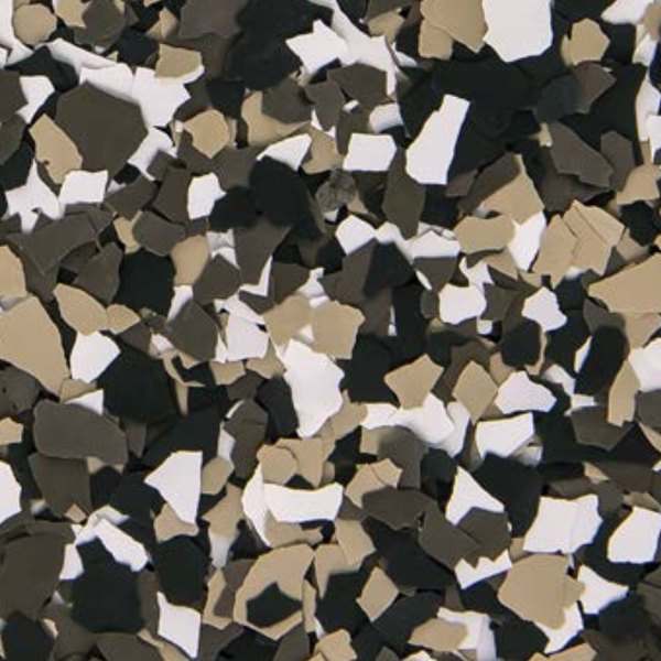 Autumn Brown flake blend, brown tan black and white