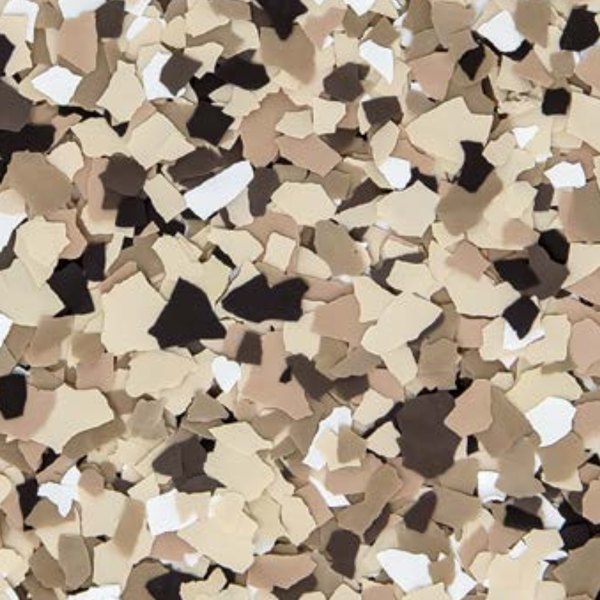 Driftwood flake blend, warm tan and brown