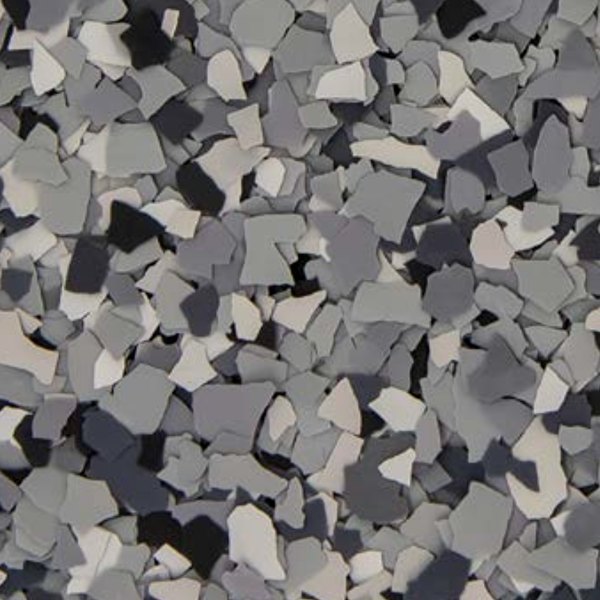 Nightfall flake blend, dark grays and black
