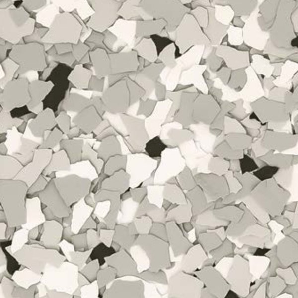 Sea Fog flake blend, light gray and white